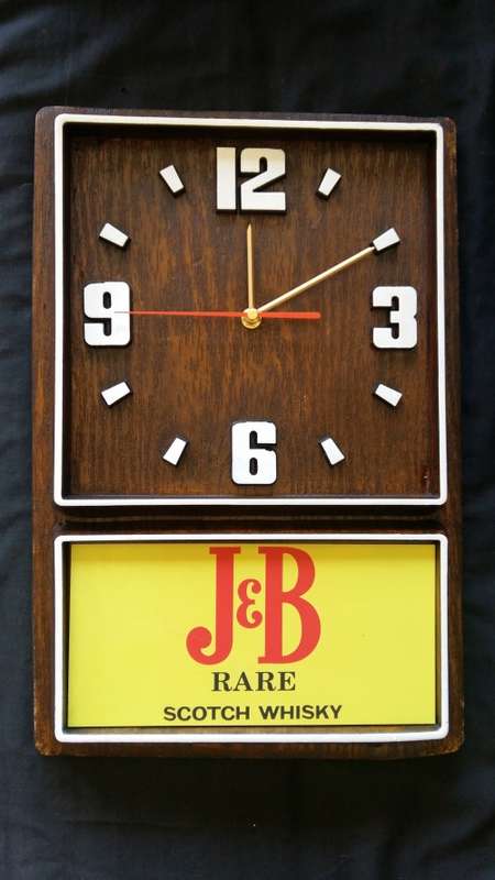 J and B Rare Scotch Whisky Box Clock. Brand New Product. Collections are allowed.