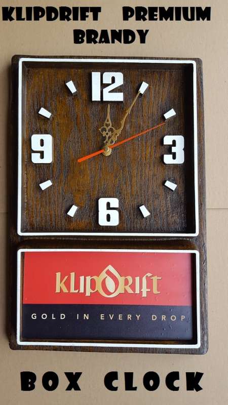 Klipdrift Premium Brandy Box Clock. Brand New Product. Collections are allowed.