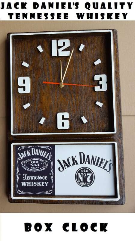 Jack Daniel`s Tennessee Whiskey Box Clock. Brand New Product. Collections are allowed.