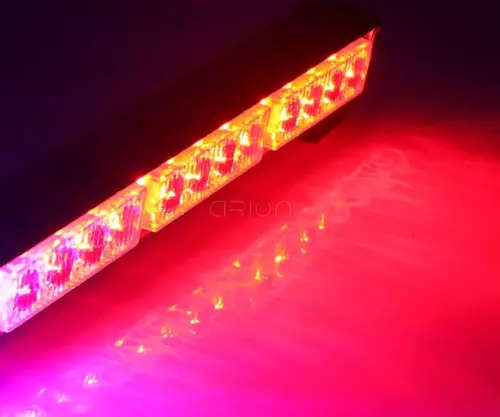 12 LED Strobe RED Emergency Vehicle Flash/Warning Dash Light with 3 Modes. Collections allowed.