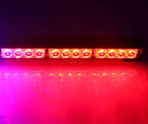 12 LED Strobe RED Emergency Vehicle Flash/Warning Dash Light with 3 Modes. Collections allowed.