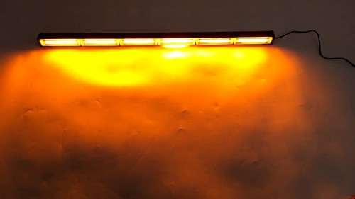 Amber Orange Vehicle Flash LED Strobe Light Bar COB LED Remote Controlled. Collections Are Allowed.