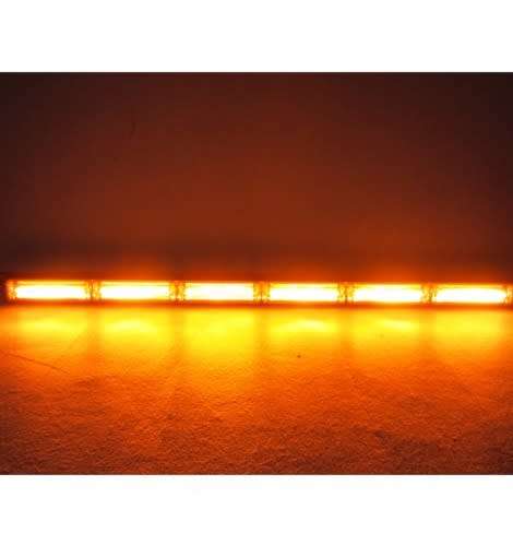 Amber Orange Vehicle Flash LED Strobe Light Bar COB LED Remote Controlled. Collections Are Allowed.