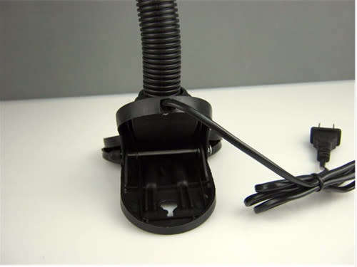 Desk Top Lamp Holder with Clip-On Flexible Gooseneck and LED Bulb. Collections Are Allowed.