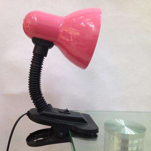 Desk Top Lamp Holder with Clip-On Flexible Gooseneck and LED Bulb. Collections Are Allowed.
