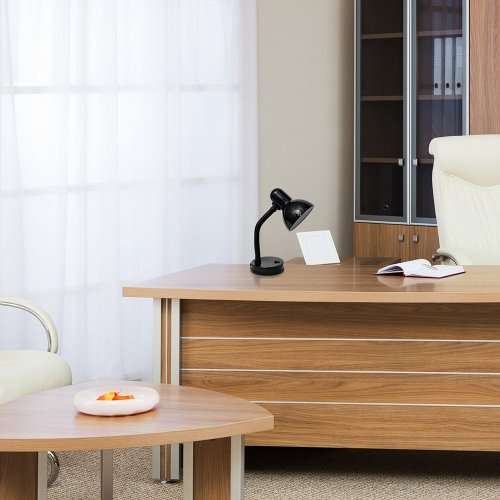 Desk Top Lamp Holder with Flexible Gooseneck and LED Bulb. Assorted Colours. Collections Are Allowed