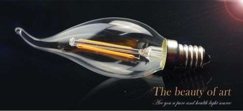 LED Light Bulbs: FILAMENT Candle Design Light Bulbs. Collections are allowed.