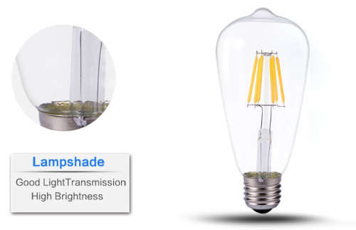 Warm White LED Light Bulbs: Filament Vintage ST64 Design Retro Light Bulbs. Collections Are Allowed.