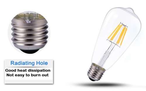 Warm White LED Light Bulbs: Filament Vintage ST64 Design Retro Light Bulbs. Collections Are Allowed.