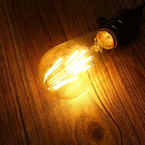 Warm White LED Light Bulbs: Filament Vintage ST64 Design Retro Light Bulbs. Collections Are Allowed.