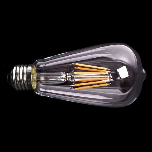 Warm White LED Light Bulbs: Filament Vintage ST64 Design Retro Light Bulbs. Collections Are Allowed.