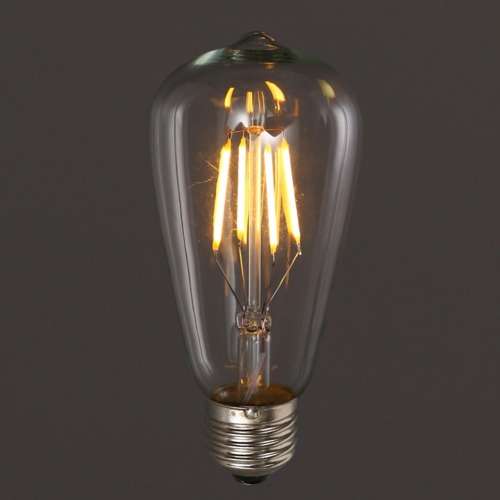 Warm White LED Light Bulbs: Filament Vintage ST64 Design Retro Light Bulbs. Collections Are Allowed.