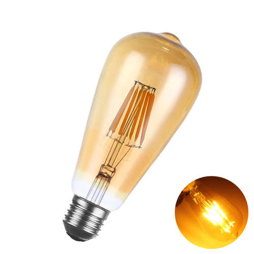 Warm White LED Light Bulbs: Filament Vintage ST64 Design Retro Light Bulbs. Collections Are Allowed.