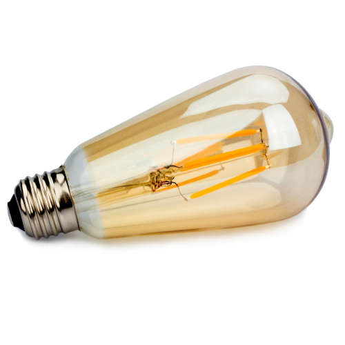 Warm White LED Light Bulbs: Filament Vintage ST64 Design Retro Light Bulbs. Collections Are Allowed.