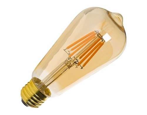 Warm White LED Light Bulbs: Filament Vintage ST64 Design Retro Light Bulbs. Collections Are Allowed.