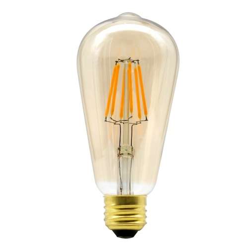 Warm White LED Light Bulbs: Filament Vintage ST64 Design Retro Light Bulbs. Collections Are Allowed.