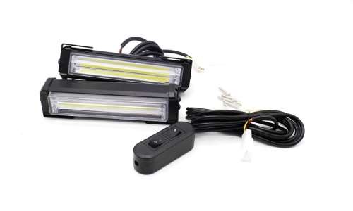Vehicle COB LED Cluster Strobe Flash Light Kit for Grille and Bumper. Collections are allowed.