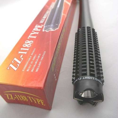 Extra Big Rechargeable LED Flashlight Torch + Electric Shock Stun Baton Device. Collections Allowed