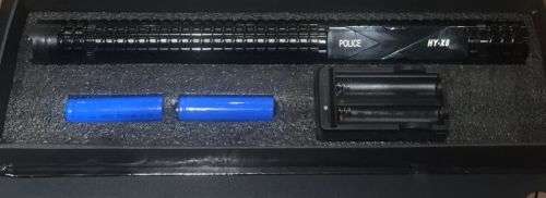 Hi-Power Stun Baton Self-Defense Electric Shocking Device with LED Flashlight. Collections Allowed.