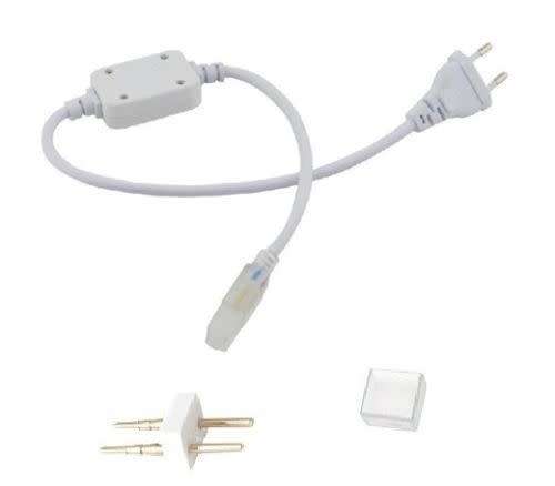 100m LED Strip Rope Light: ORANGE 220V Complete With Connector Plug + End Cap. Collections Allowed.
