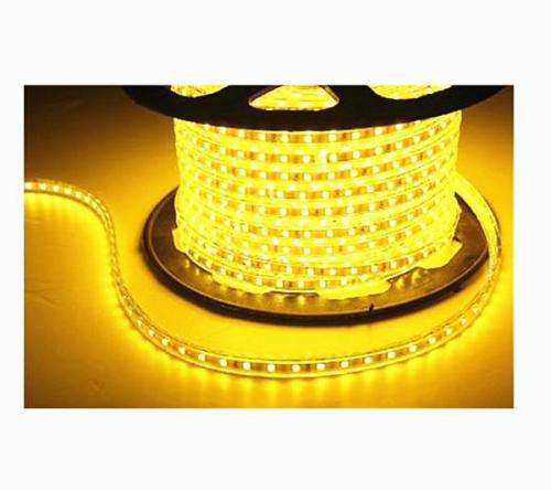100m LED Strip Rope Light Yellow 220V Complete Kit With Connector Plug + End Cap Collections Allowed