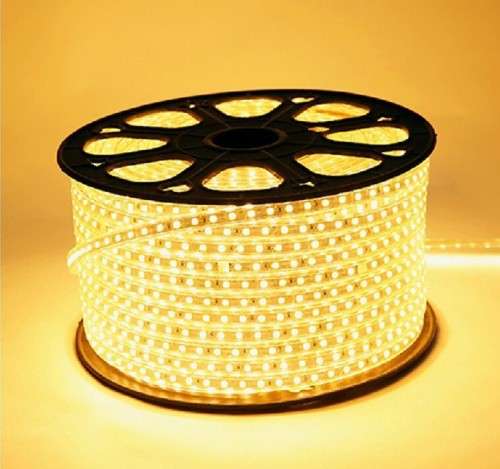 100m Warm White 220V LED Strip Light Complete Kit With Connector Plug + End Cap. Collections Allowed