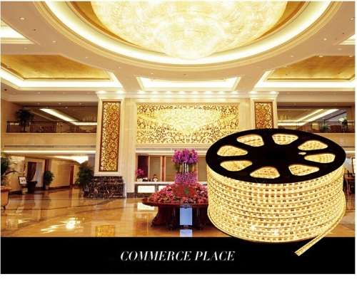 100m Warm White 220V LED Strip Light Complete Kit With Connector Plug + End Cap. Collections Allowed