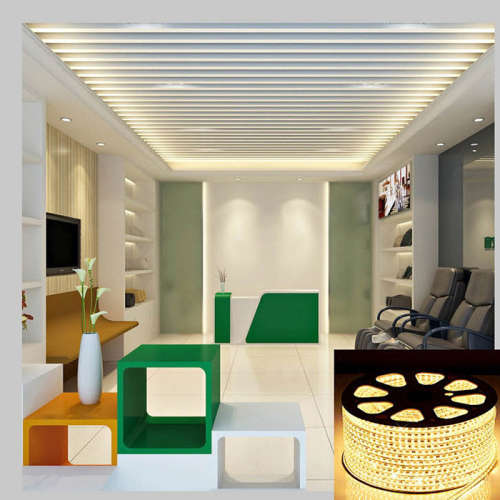 100m Warm White 220V LED Strip Light Complete Kit With Connector Plug + End Cap. Collections Allowed