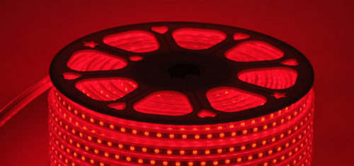 100m In Red LED Strip Rope Light 220V Complete Kit With Connector Plug + End Cap Collections Allowed