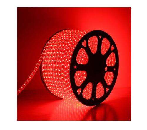 100m In Red LED Strip Rope Light 220V Complete Kit With Connector Plug + End Cap Collections Allowed