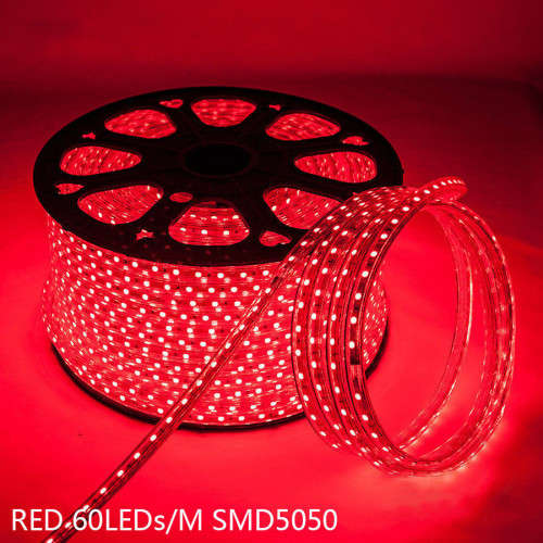 100m In Red LED Strip Rope Light 220V Complete Kit With Connector Plug + End Cap Collections Allowed