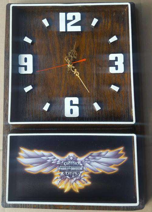 Harley Davidson Motor Cycles Box Clock. Brand New Product. Collections are allowed.