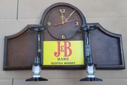 J & B Scotch Whisky Liquor Dispensers with 2 Optic Sets and a Clock. Brand New. Collections Allowed.
