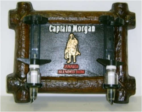 Captain Morgan Jamaican Rum Liquor Dispensers with 2 Optics Sets. Brand New. Collections Allowed.