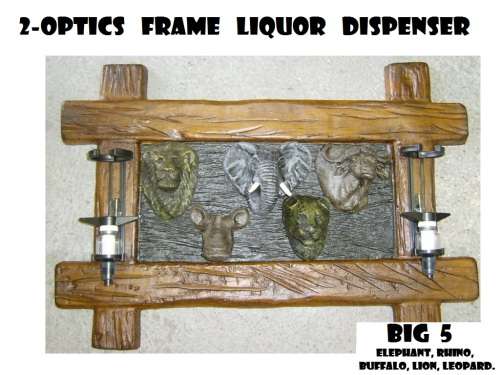 Liquor Dispensers: Large Big 5 with 2-Optics. Brand New Products. Collections Are Allowed.