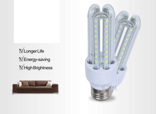 LED Light Bulbs: 9W Glass Covered U-Shape Energy Saver 220V in E27 and B22. Collections allowed