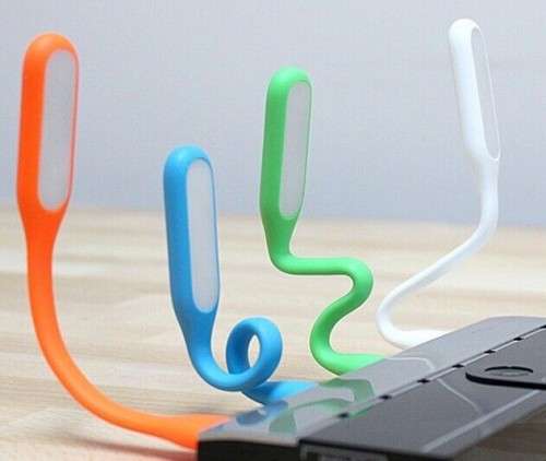 Flexible, Bendable, Portable LED USB Lights In Assorted Bright Colour Schemes. Collections Allowed.