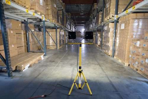 Tripod Stand: Yellow Weatherproof Compact. Collections are allowed