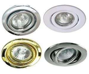 Downlight Fittings/Housings/Holders In Tilt  / Swivel Type And Assorted Colours. Collections Allowed
