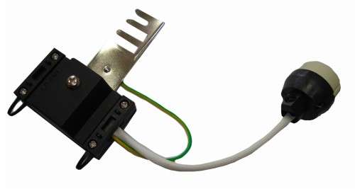 GU10 Socket Holder Earthed. Complete with Wiring. Collections allowed.