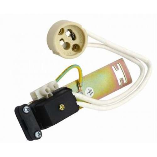 GU10 Socket Holder Earthed. Complete with Wiring. Collections allowed.