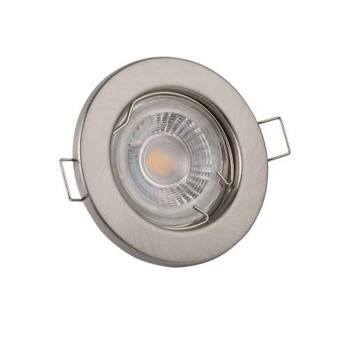 Fixed Single Ring Type In Satin Chrome Downlight Fittings / Holders / Housings. Collections Allowed.