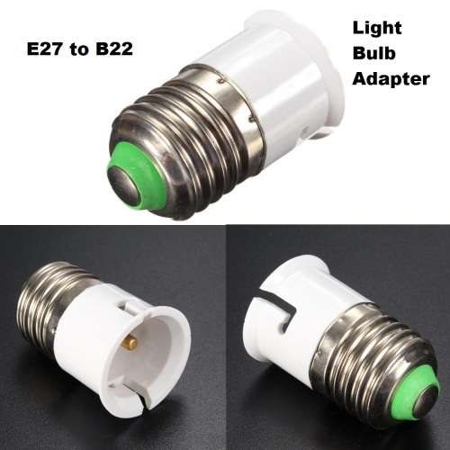 Light Bulb, Lamp Socket Converters, Adapters (Adaptors). E27 Male To B22 Female. Collections Allowed
