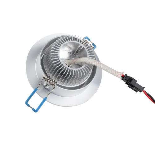 LED Ceiling Downlights Complete with Fitting & Swivel Function: 220V Warm White. Collections allowed