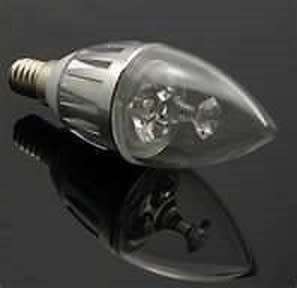 LED Light Bulbs: Candle Design Aluminium Heat Sink. Collections Are Allowed.