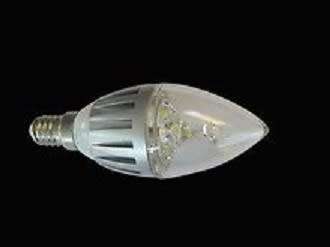 LED Light Bulbs: Candle Design Aluminium Heat Sink. Collections Are Allowed.