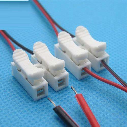 Quick Electrical Double wire Spring Push Down Fast Connector. Collections Are Allowed.