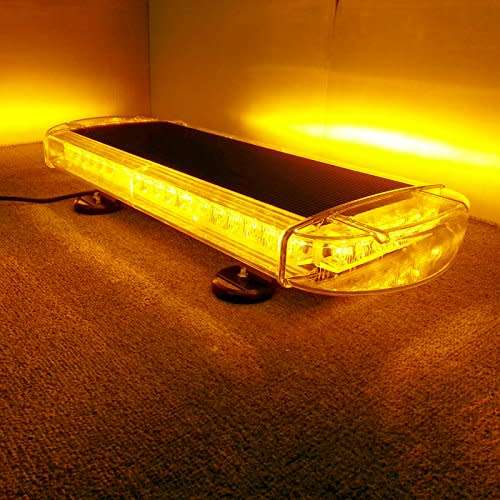 Car Roof Top Amber COB LED Flash Strobe Emergency Hazard Warning Light Bar. Collections Are Allowed.