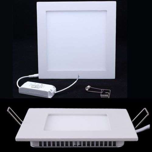 LED Ceiling Lights: 9W Square Panel Complete with Fittings Plus Driver/PSU. Collections Are Allowed.