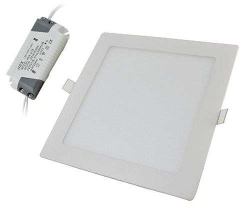 LED Ceiling Lights: 9W Square Panel Complete with Fittings Plus Driver/PSU. Collections Are Allowed.